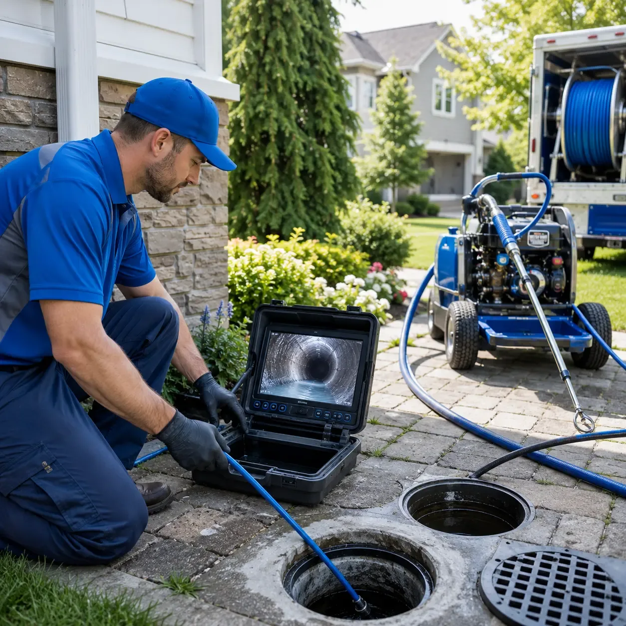 Outdoor drain cleaning professionals serving Paris, MI